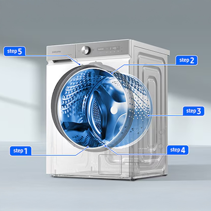 Samsung Mesin Cuci Front Loading Bespoke AI Washer QuickDrive 14 kg (Putih) - WW14BB944DGHSE